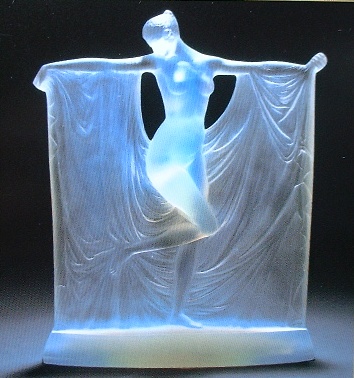 ['Suzanne' an Opalescent Glass Figure,Design 1925 modelled as a Female nude ]